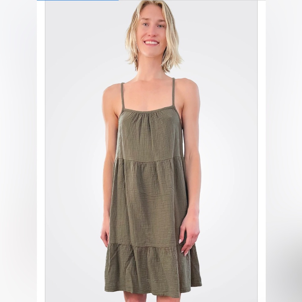 Cami Tiered Dress - Troops